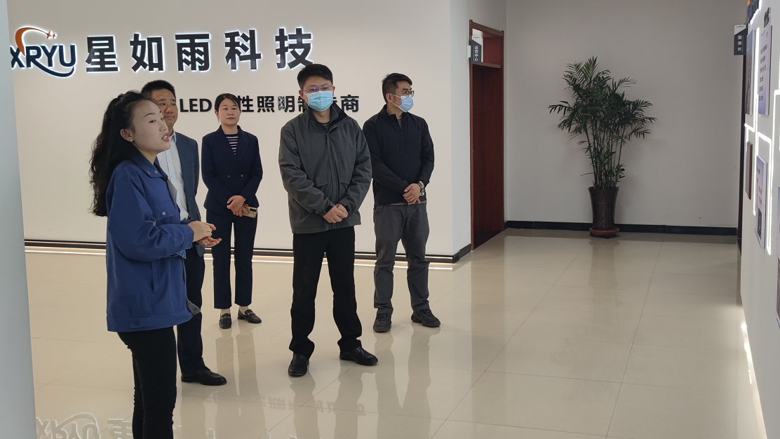 鹤壁市淇滨区副区长杨凯瑞莅临星如雨科技调研指导工作