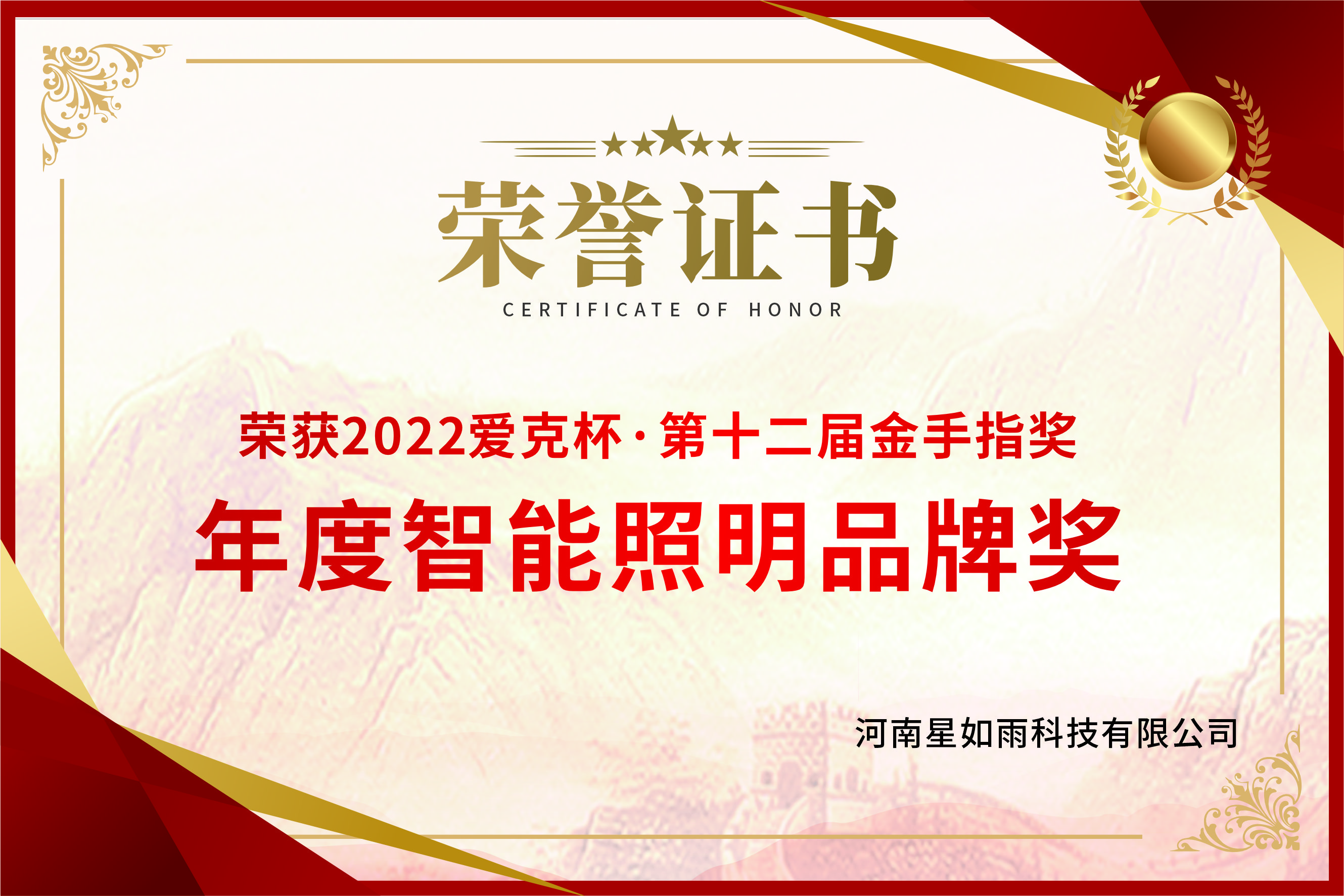 智能照明品牌奖